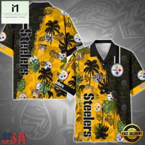 NFL Pittsburgh Steelers Tropical Style Custom Hawaiian Shirt