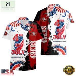 NFL San Francisco 49ers Happy Independence Day Hawaiian Shirt