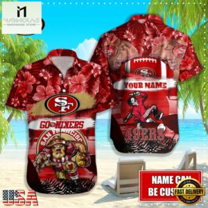 NFL San Francisco 49ers Mascot Football Hawaiian Shirt
