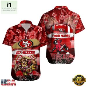 NFL San Francisco 49ers Mascot Football Hawaiian Shirt