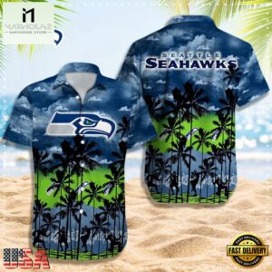 NFL Seattle Seahawks Logo Team Vintage Hawaiian Shirt