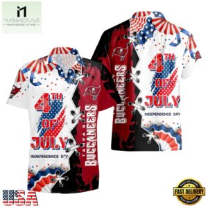 NFL Tampa Bay Buccaneers Happy Independence Day Hawaiian Shirt