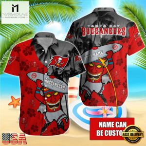 NFL Tampa Bay Buccaneers Retro Custom Name Hawaiian Shirts