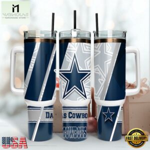 NFL Team Dallas Cowboys Logo Tumbler 40Oz Handle