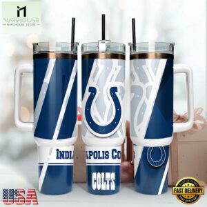NFL Team Indianapolis Colts Logo Tumbler 40Oz Handle
