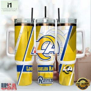 NFL Team Los Angeles Rams Logo Tumbler 40Oz Handle