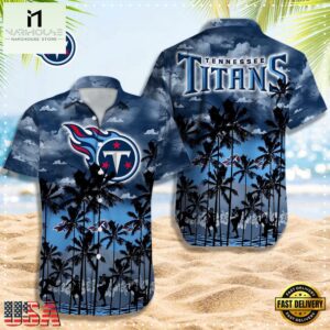 NFL Tennessee Titans Logo Team Vintage Hawaiian Shirt