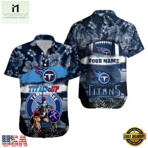NFL Tennessee Titans Mascot Football Hawaiian Shirt