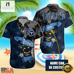 NFL Tennessee Titans Retro Custom Name Hawaiian Shirts