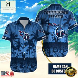 NFL Tennessee Titans Vintage Style Custom Name Hawaiian Shirt