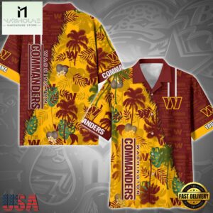 NFL Washington Commanders Tropical Style Custom Hawaiian Shirt