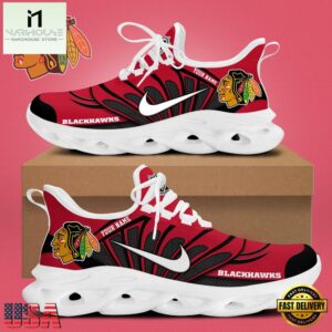 NHL Chicago Blackhawks Hockey Logo Custom Name Max Soul Shoes