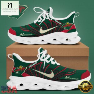 NHL Minnesota Wild Hockey Logo Custom Name Max Soul Shoes