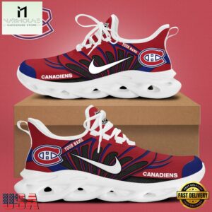 NHL Montreal Canadiens Hockey Logo Custom Name Max Soul Shoes