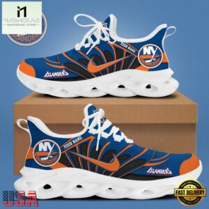 NHL New York Islanders Hockey Logo Custom Name Max Soul Shoes