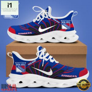 NHL New York Rangers Hockey Logo Custom Name Max Soul Shoes
