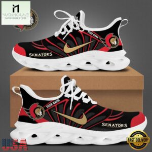 NHL Ottawa Senators Hockey Logo Custom Name Max Soul Shoes