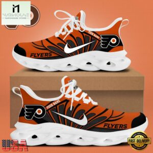 NHL Philadelphia Flyers Hockey Logo Custom Name Max Soul Shoes
