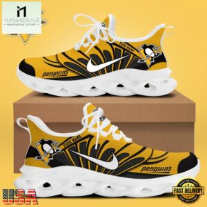 NHL Pittsburgh Penguins Hockey Logo Custom Name Max Soul Shoes