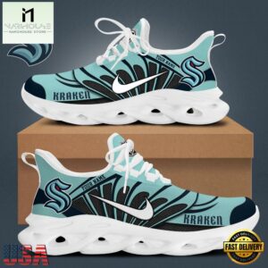 NHL Seattle Kraken Hockey Logo Custom Name Max Soul Shoes