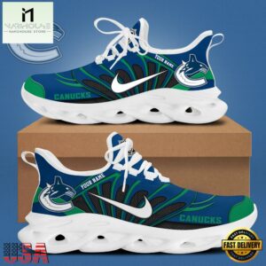 NHL Vancouver Canucks Hockey Logo Custom Name Max Soul Shoes