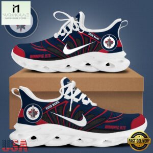 NHL Winnipeg Jets Hockey Logo Custom Name Max Soul Shoes