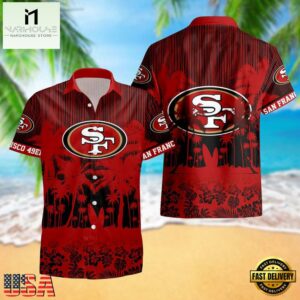 San Francisco 49ers Palm Tree Garden Pattern Hawaii Shirt
