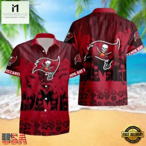 Tampa Bay Buccaneers Palm Tree Garden Pattern Hawaii Shirt