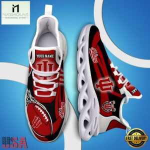 Custom Name Indiana Hoosiers NCAA Team Sport Max Soul Shoes
