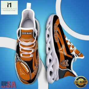 Custom Name Texas Longhorns NCAA Team Sport Max Soul Shoes
