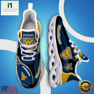 Custom Name West Virginia Mountaineers NCAA Team Sport Max Soul Shoes