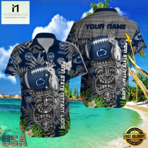 NCAA Custom Name Penn State Nittany Lions Hawaiian Shirt Hawaiian Shirt Cheap For Men Women