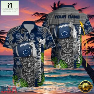 NCAA Custom Name Penn State Nittany Lions Hawaiian Shirt Hawaiian Shirt Cheap For Men Women