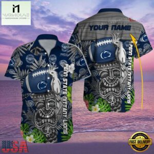 NCAA Custom Name Penn State Nittany Lions Hawaiian Shirt Hawaiian Shirt Cheap For Men Women