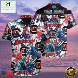 NCAA Custom Name South Carolina Gamecocks Hawaiian Shirt Man