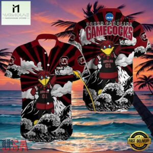 NCAA Custom Name South Carolina Gamecocks Hawaiian Shirt Outfit