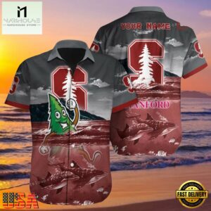 NCAA Custom Name Stanford Cardinal Hawaiian Shirt For Men And Women