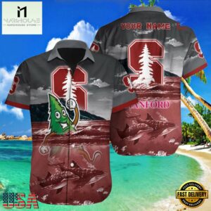 NCAA Custom Name Stanford Cardinal Hawaiian Shirt For Men And Women