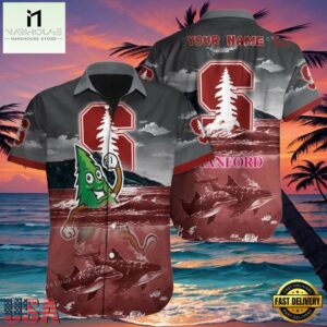 NCAA Custom Name Stanford Cardinal Hawaiian Shirt For Men And Women