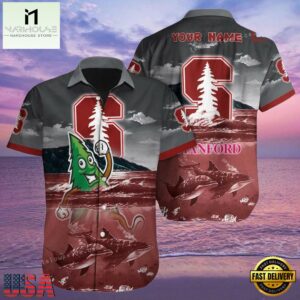 NCAA Custom Name Stanford Cardinal Hawaiian Shirt For Men And Women
