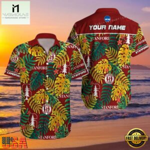 NCAA Custom Name Stanford Cardinal Hawaiian Shirt Outfit