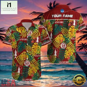NCAA Custom Name Stanford Cardinal Hawaiian Shirt Outfit