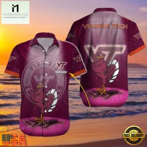 NCAA Custom Name Virginia Tech Hokies Hawaiian Shirt For Men And Women