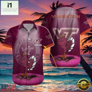 NCAA Custom Name Virginia Tech Hokies Hawaiian Shirt For Men And Women