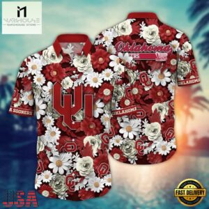 NCAA Oklahoma Sooners Sporty Hot Summer Hawaiian Shirt