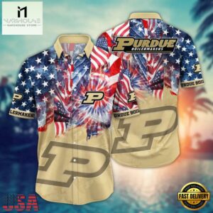 NCAA Purdue Boilermakers Palm Tree Hawaiian Shirt