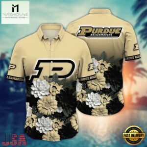 NCAA Purdue Boilermakers Palm Tree Trendy Summer Hawaiian Shirt