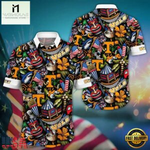 NCAA Tennessee Volunteers Aloha Flower Summer Hawaiian Shirt