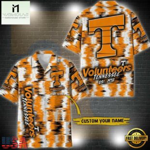 NCAA Tennessee Volunteers Custom Name Aloha Hawaiian Shirt