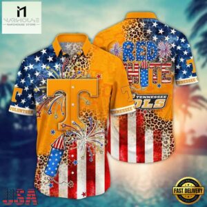NCAA Tennessee Volunteers Flower Summer Beach Hawaiian Shirt